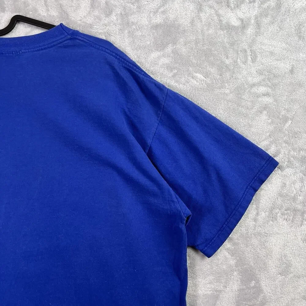 Vintage 1996 New York Mets T-Shirt Men's XL Blue/Orange‎ Chalkline Made in USA